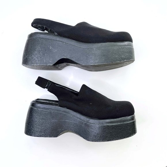 ⚡️SOLD⚡️ vintage le chateau 90s slingback flatform shoes - size 7 - Picture 3 of 7